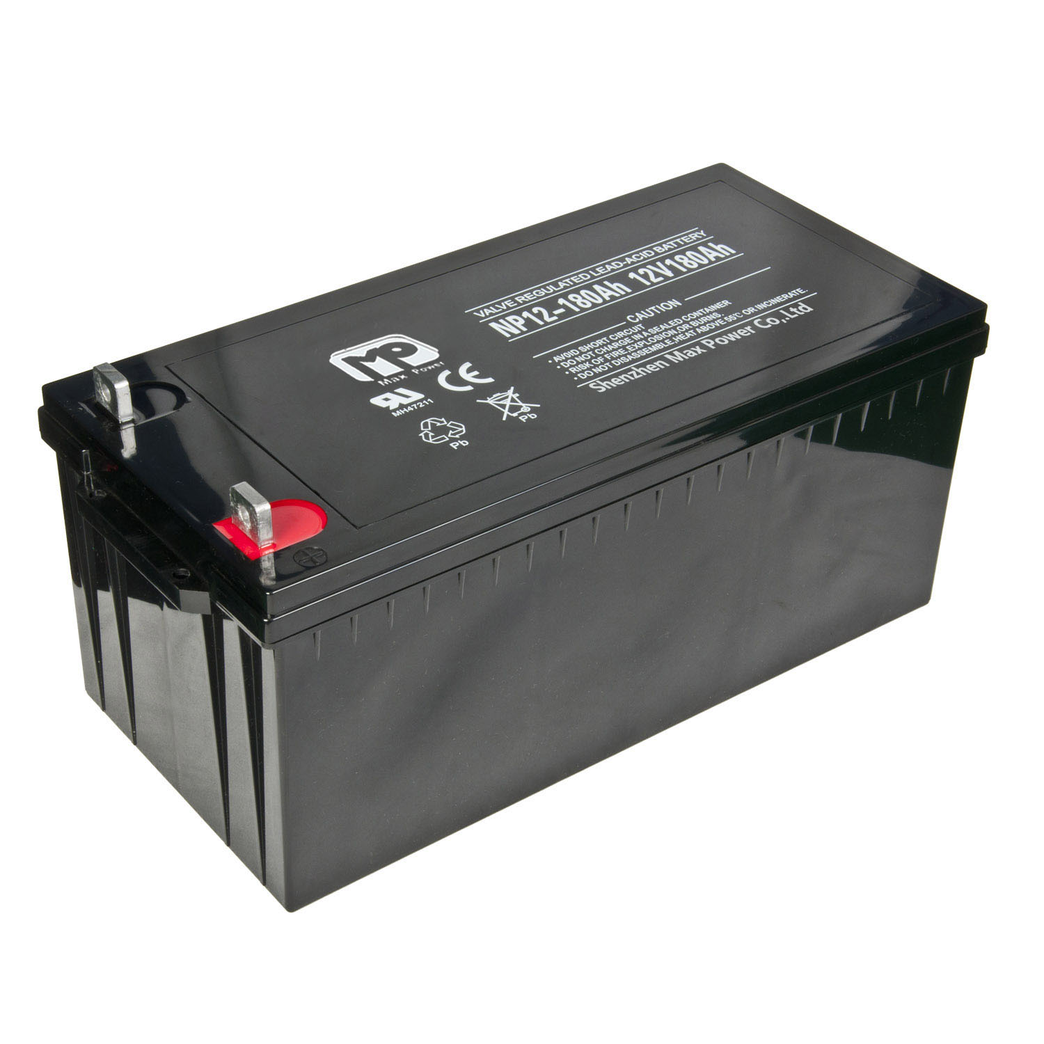 12V180AH Lead Acid Deep Cycle Battery Solar Energy Storage System for Industrial Backup Power & Electric Vehicles