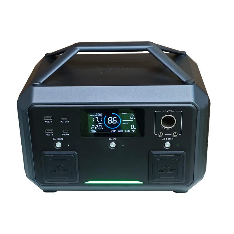 700W Portable Power Station 537Wh LiFePO4 Battery Fast Charging for Camping Outdoor Emergency Backup ENECELL