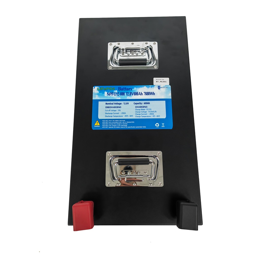 NPFC12-600 12V 600Ah LiFePO4 Battery Pack High-Capacity Smart BMS for Solar Storage RV Marine Applications