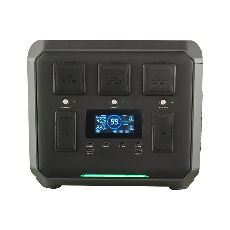 1200W Outdoor Portable Power Generator 1075WH LiFePO4 Battery Pure Sine Wave for Camping Emergency Backup ENECELL
