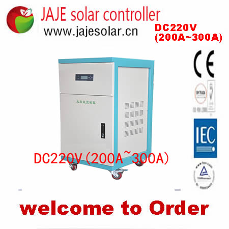 DC220V(200A-300A) Solar Charge Controller PWM Charging, High Efficiency 44KW-66KW Off-grid System JAJE