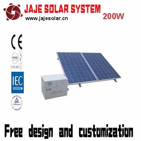 200W Solar System 220VAC Output 0.6KWh Daily Generation Off-Grid Power Supply JAJE
