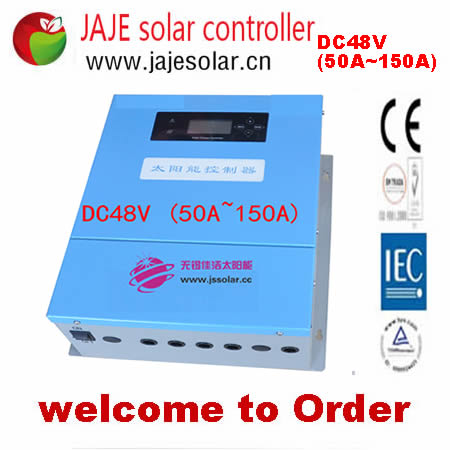 DC48V(50A-150A) solar controller PWM Charge Controller with 3-Stage Charging for Off-Grid Solar Systems JAJE