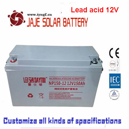 Lead Acid 12v Series Battery 12V High Capacity Deep Cycle for Solar Energy Storage and Backup Power