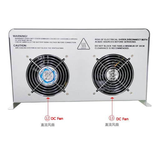 10KW Power Frequency Inverter 3-Step Charging, 93% Efficiency Off-Grid Solar System CH-Power