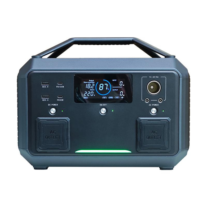 700W Portable Power Station 537Wh LiFePO4 Battery Fast Charging for Camping Outdoor Emergency Backup ENECELL