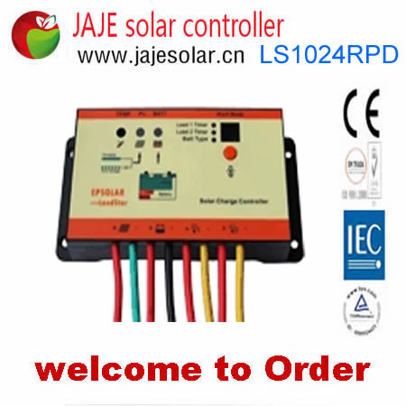 LS1024RPD/1524RPD/2024RPD Solar Controller 10A/15A/20A 12/24V Auto Dual Load IP66 Waterproof Off-Grid Solar System Tyngf
