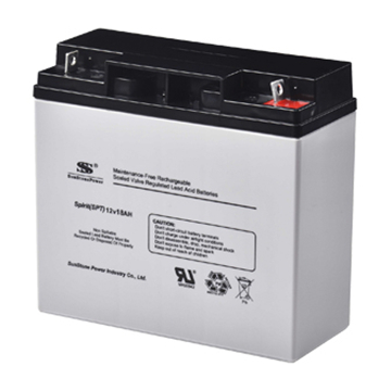 12V 18Ah AGM Lead Acid Battery Maintenance-Free Sealed VRLA for UPS Alarm System Sunstone Power