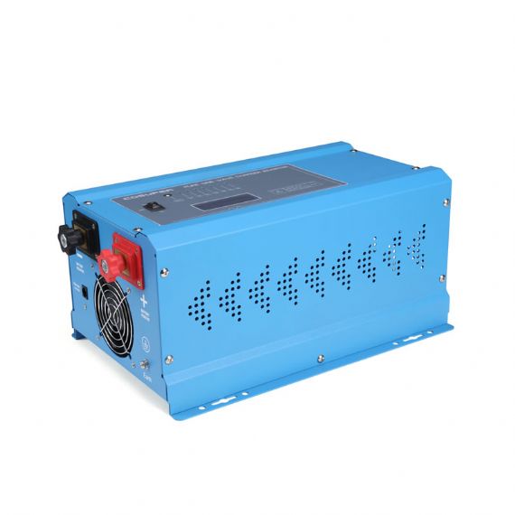 1000 W Pure Sine Wave Inverter Charger 12V/24V Input 100-240V AC Output for Solar Systems RVs and Off-Grid Power