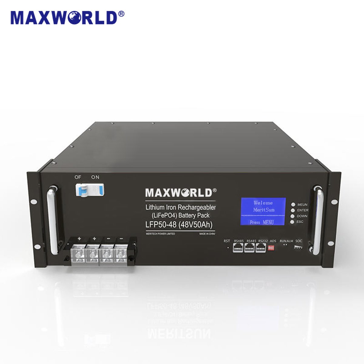 Telecom Solar ESS Energy Storage System 48V 51.2V Lithium Iron Phosphate Backup Power for Telecom and Remote Networks Maxworld Power