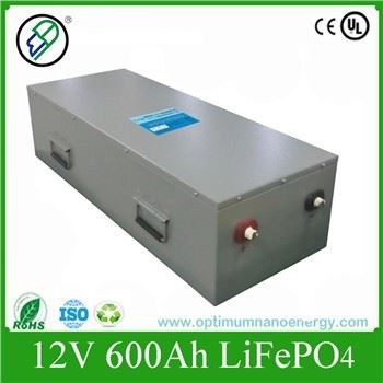 12V 600Ah LiFePO4 Battery 2000 Cycles 100% DoD for Home Energy Storage and Solar Systems