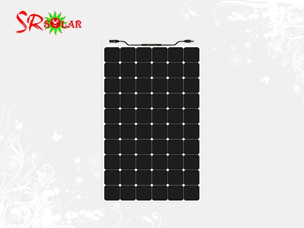 220W Semi-flexible Solar Panel Sunpower Cells 21.5% Efficiency for RVs Boats and Off-grid Systems