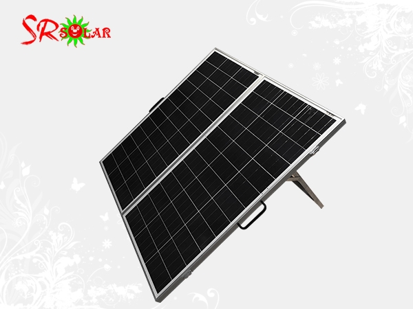 2x80W Folding Solar Panel High-Efficiency Poly 18V/8.8A for Outdoor Off-Grid Power SopranoSolar