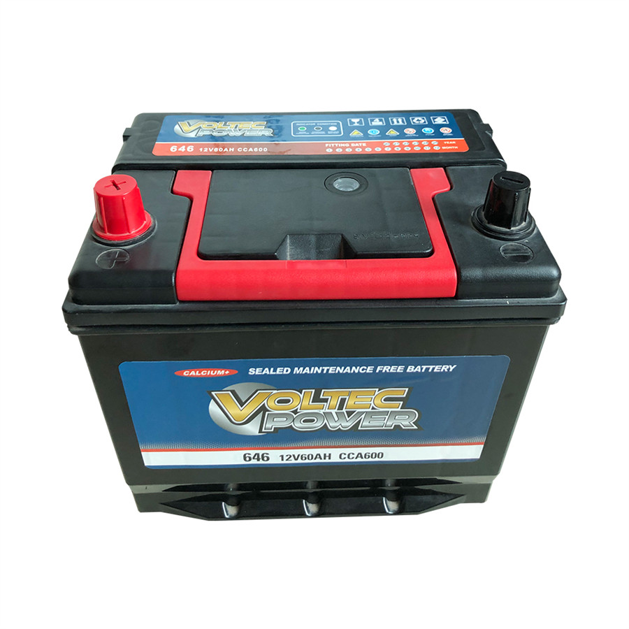 South Africa Sealed Maintenance Free Auto Battery Calcium-Calcium Technology JIS DIN BCI Standards for Cars Trucks SUVs VOLTEC