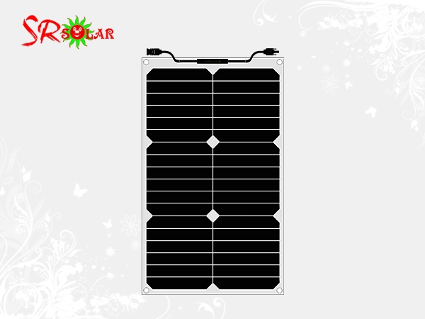 20W Semi-flexible Solar Panel 22.5% Efficiency SunPower Cells for RV Marine Off-grid Systems Sopray