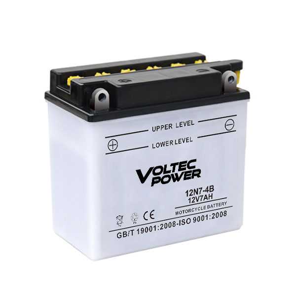 Dry Charged Flooded Series 12V Lead Acid Battery High CCA & Sulfation Resistance for Motorcycle ATV Lawn Mower VOLTEC