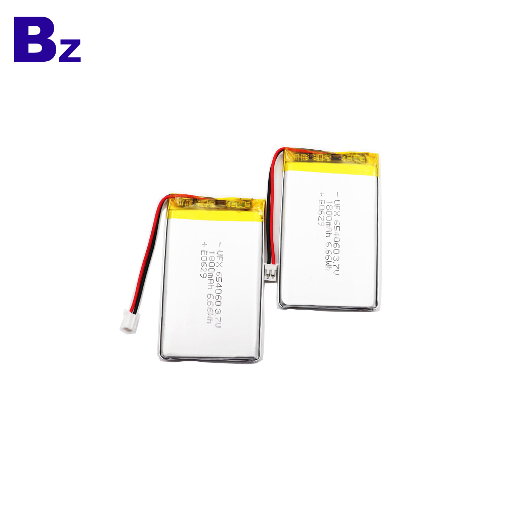 Lipo Battery 1800mAh 3.7V UL1642 Certified for Communication Devices UFX