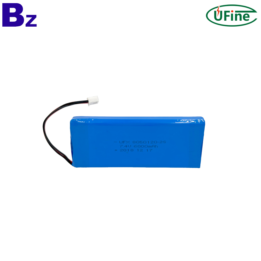 UFX 8050120-2S 7.4V 6000mAh Li-polymer Battery Pack High-Capacity Rechargeable for Massager UFX