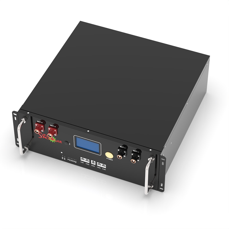 SRSOLAR 51.2V 100Ah Lifepo4 Battery 5KWh Rack Mount High-Cycle Life Server Rack Battery for Solar Energy Storage