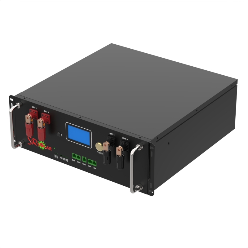 Rack Mount Energy Storage Battery 48V 200Ah Lifepo4 Long Cycle Life, High Discharge Rate for Solar Off-Grid Systems Srsolar