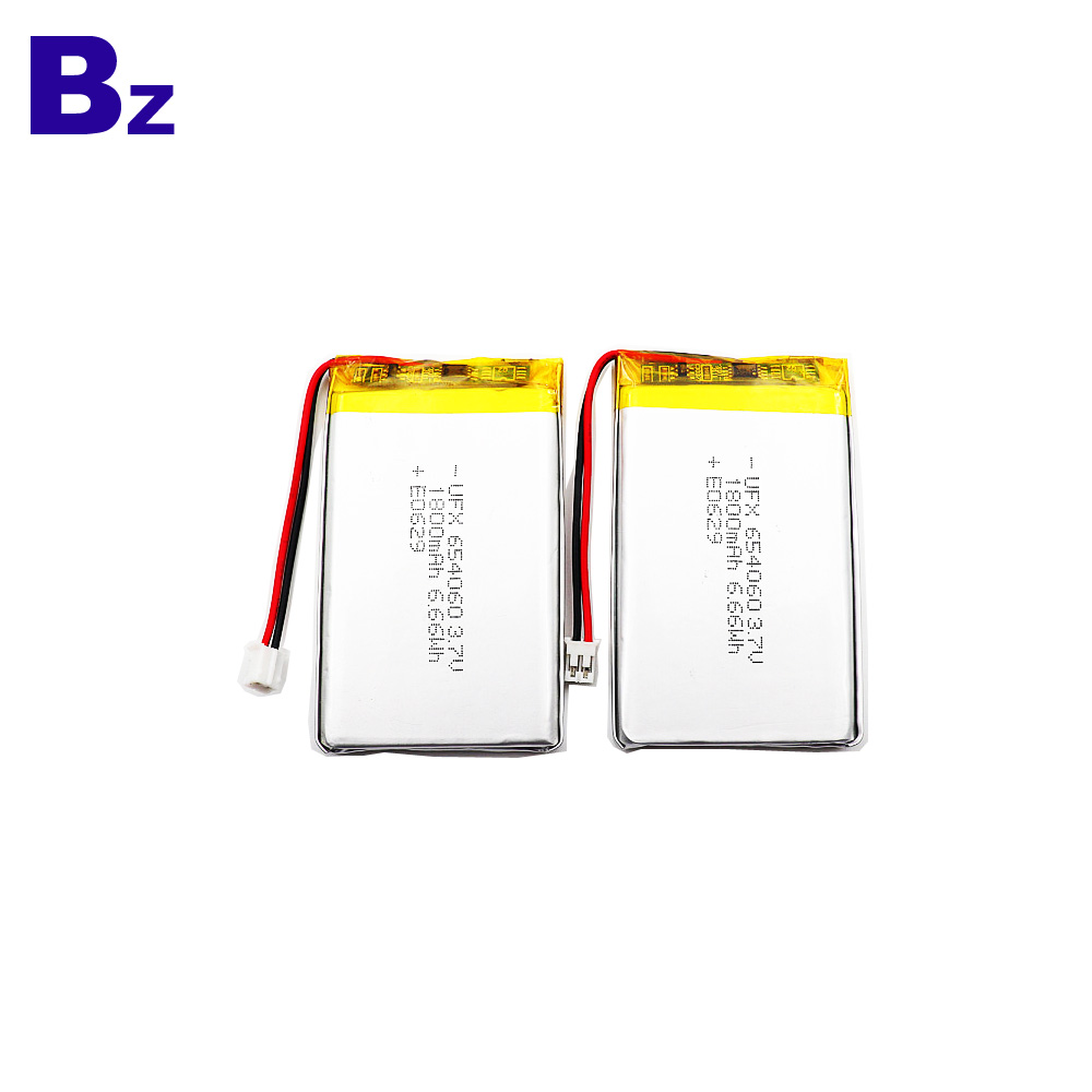 Lipo Battery 1800mAh 3.7V UL1642 Certified for Communication Devices UFX