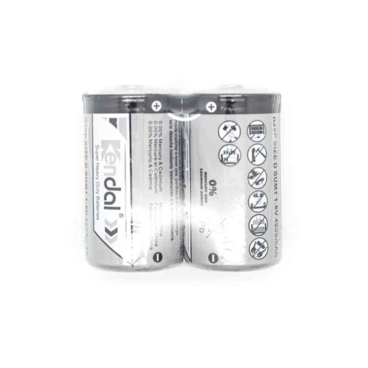 Carbon Zinc Battery D R20P 1.5V Heavy-Duty Long-Lasting Power for Gas Stoves, Toys, Radios Kendal