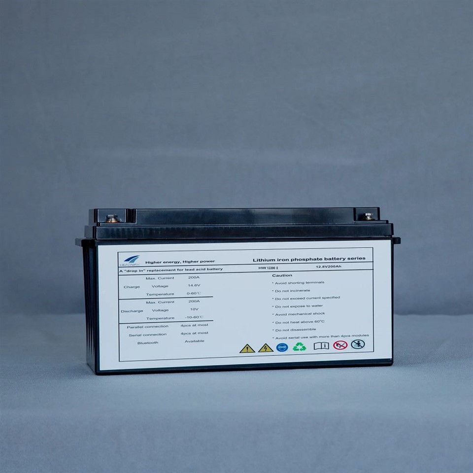 Lithium Battery Bank for Solar 12.8V 100Ah/200Ah LiFePO4 Long Cycle Life IP65 for Solar Storage RV Marine