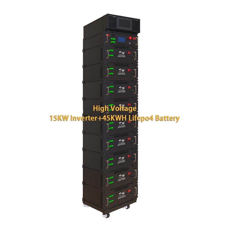 High Voltage 15kw Inverter 45kwh Lifepo4 Battery LiFePO4 5kWh 16kWh High Capacity for Home and Commercial Energy Storage