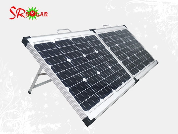 2x50W Folding Solar Panel Mono 18.5% Efficiency 18V/5.5A for Outdoor Camping RV Marine Use