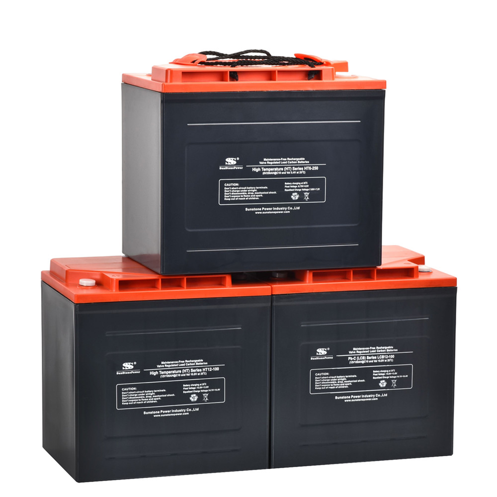 12V 165AH Lead Carbon Battery Long Cycle Life, Fast Charge for Solar Storage and Emergency Power Sunstone Power