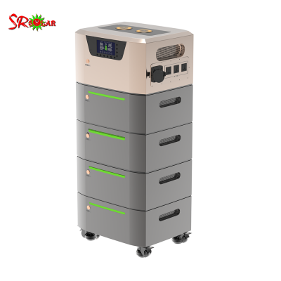 Lithium Battery 51.2V 48V 400Ah Lifepo4 20KWh ESS for Solar Energy Storage with 5KW Inverter Srsolar