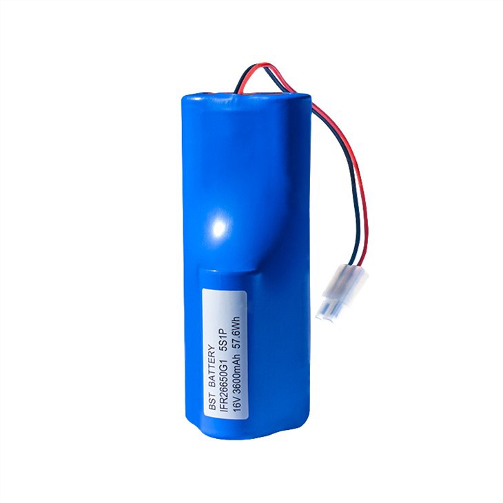 16V3600mAh 5S1P 26650 LiFePO4 Battery High-Temperature Resistant Long Cycle Life for Solar Lighting and Emergency Backup Power