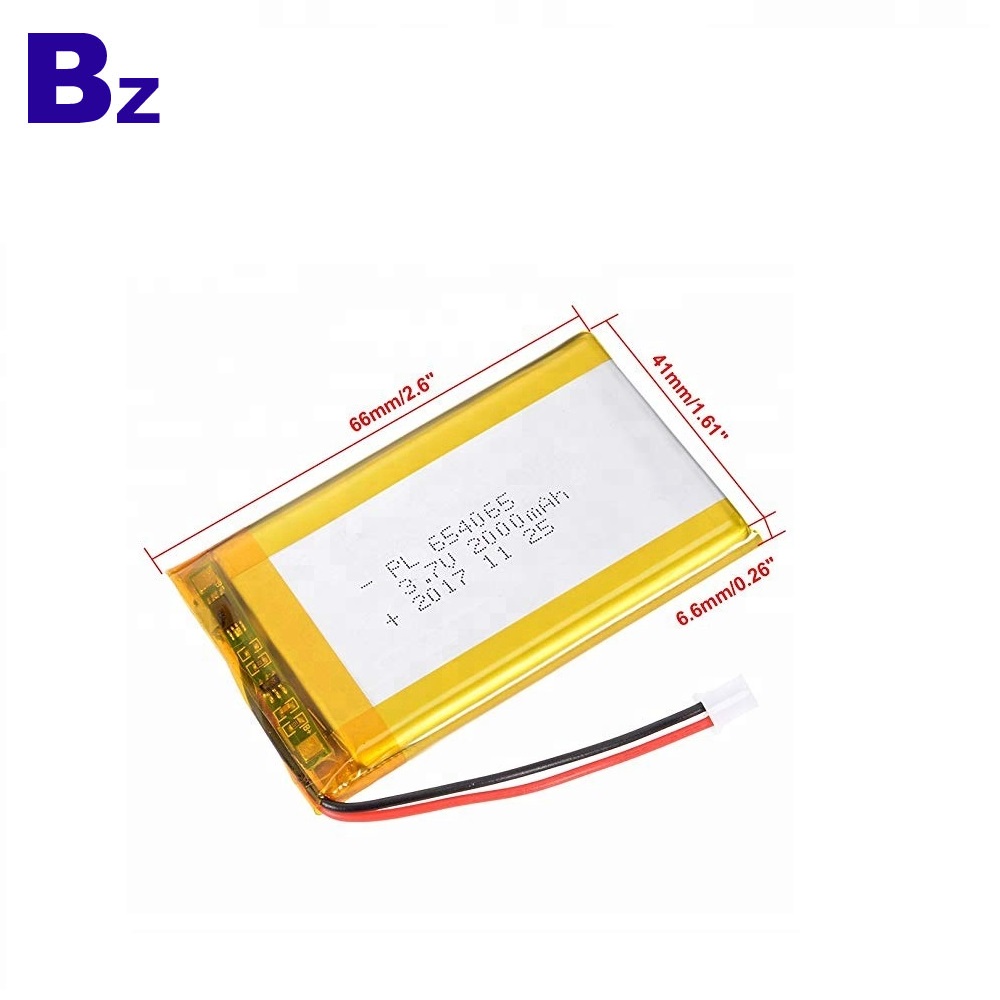Lipo Battery 3.7V 2000mAh UL KC Certified for GPS Devices BZ