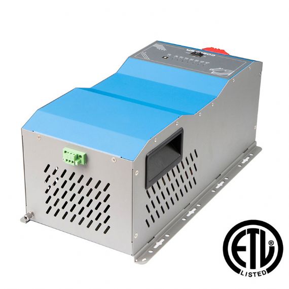 3000W Pure Sine Wave Inverter Charger 12VDC to 120VAC 9000W Surge with UPS Function for Solar RV Marine COSUPER