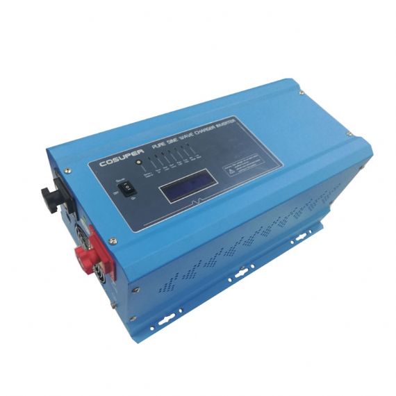 7000W Pure Sine Wave Inverter Charger 24V/48V 100-240VAC Off-Grid Power Supply for Solar Systems and Home Backup