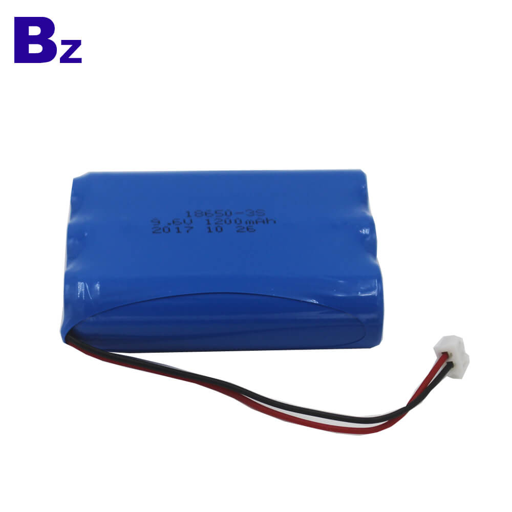18650 3S 1200mAh 9.6V Rechargeable LiFePO4 Battery Pack High Cycle Life for Sweep Meter BZ