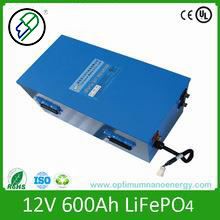 12V 600Ah LiFePO4 Battery 2000 Cycles 100% DoD for Home Energy Storage and Solar Systems