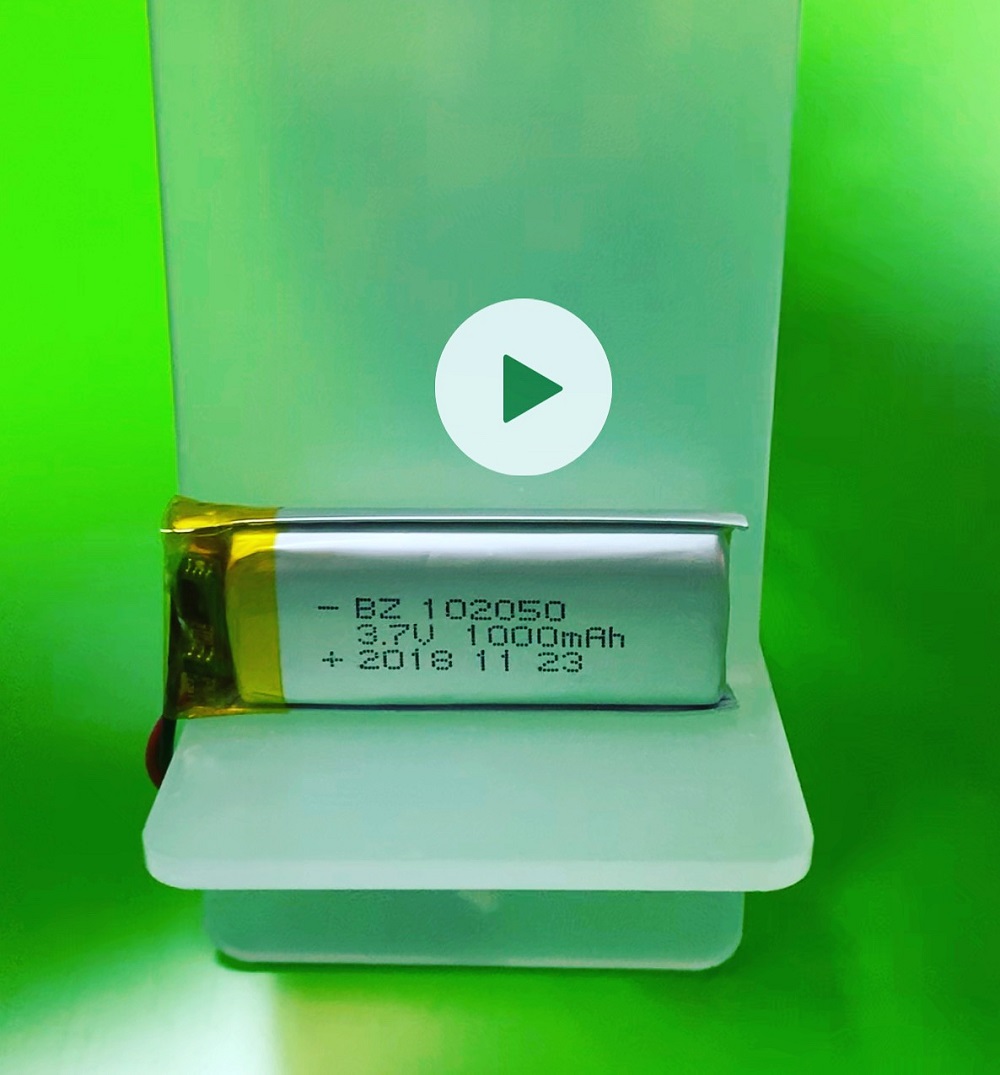 Li-Polymer Battery 1000mAh 3.7V with IEC62133 KC UL CB Certifications for E-cigarette BZ