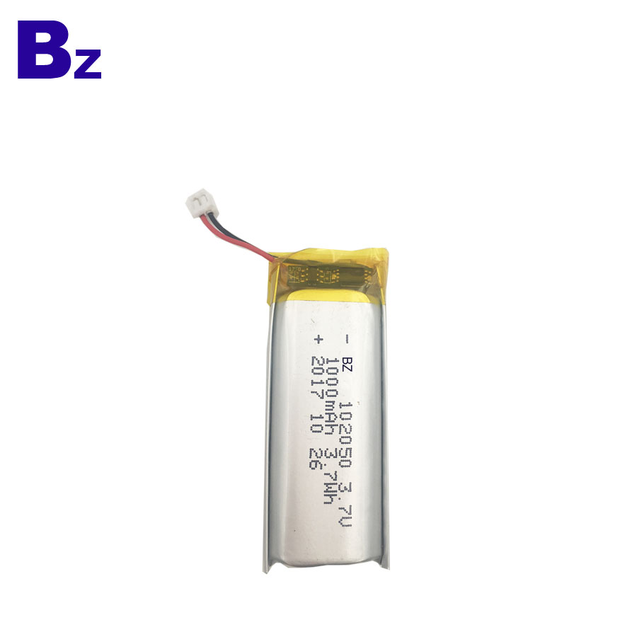 Li-Polymer Battery 1000mAh 3.7V with IEC62133 KC UL CB Certifications for E-cigarette BZ