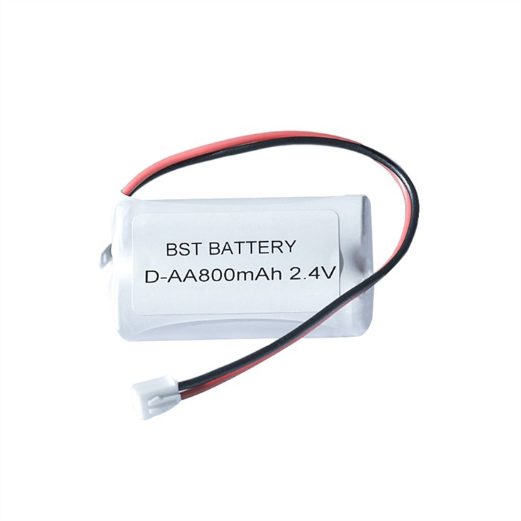 D-AA800mAh 2.4V Ni-Cd Battery High-Temperature Resistant Long-Life Emergency Lighting & Solar Backup Power