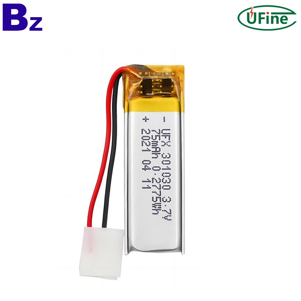 Lithium-ion Polymer Battery 3.7V 75mAh Remote Control UFX301030 BZ