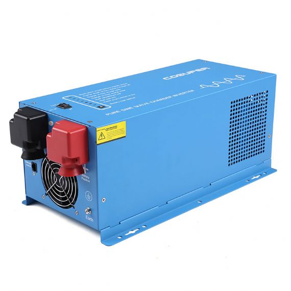 Inverter Charger 2000W / 3000W Pure Sine Wave with 4-Stage Charging for Solar RV Marine Off-Grid Systems