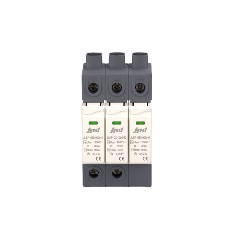 Solar Surge Protector 1000V 40kA PV System DC SPD for Photovoltaic Inverter Protection Jinli