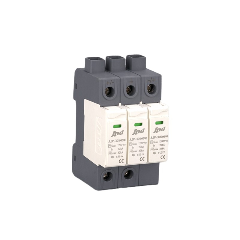 DC Surge Protector 1000V 40kA Type 2 with Remote Signaling for Solar PV Systems Jinli