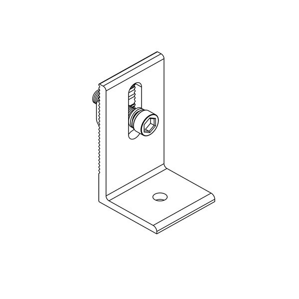 L-foot AL6005-T5 Anodized Solar Mounting Bracket for Photovoltaic Systems