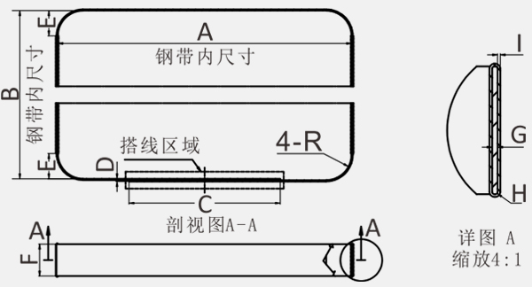 Battery Strap 65Mn Steel 1.0±0.05mm Thickness for Battery Module Assembly