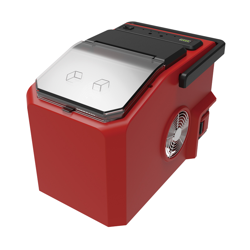 HE500 Portable Energy Storage Ice Maker with 74Wh High-Rate Lithium Battery for Outdoor Camping, Field Travel and Emergency Use