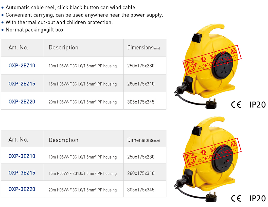 Automatic Cable Reel Automatic Power Retractable Cord Reel for Solar Energy and Battery Storage Systems