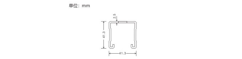 Single Channels 2.50mm Wall Thickness CDS-41H for Solar and Energy Storage Structural Support