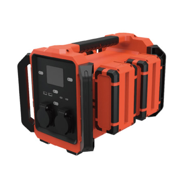 ET1600 36V 185WhX4 1600W AC Output Portable Power Station for Outdoor and Home Use